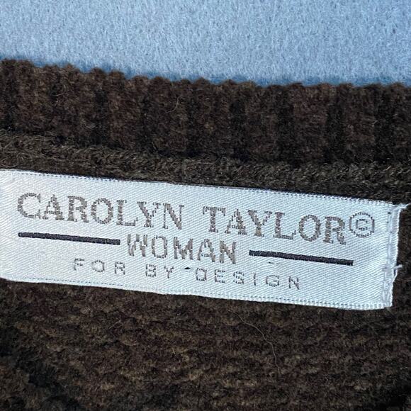 Vintage Carolyn Taylor Womens Colorbock Sweater Size 1X Patchwork Grandmacore - Picture 3 of 8
